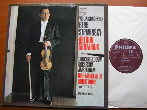 BERG & STRAVINSKY: VIOLIN CONCERTOS     GRUMIAUX / CONCERTGEBOUW / MARKEVITCH    SAL 3650