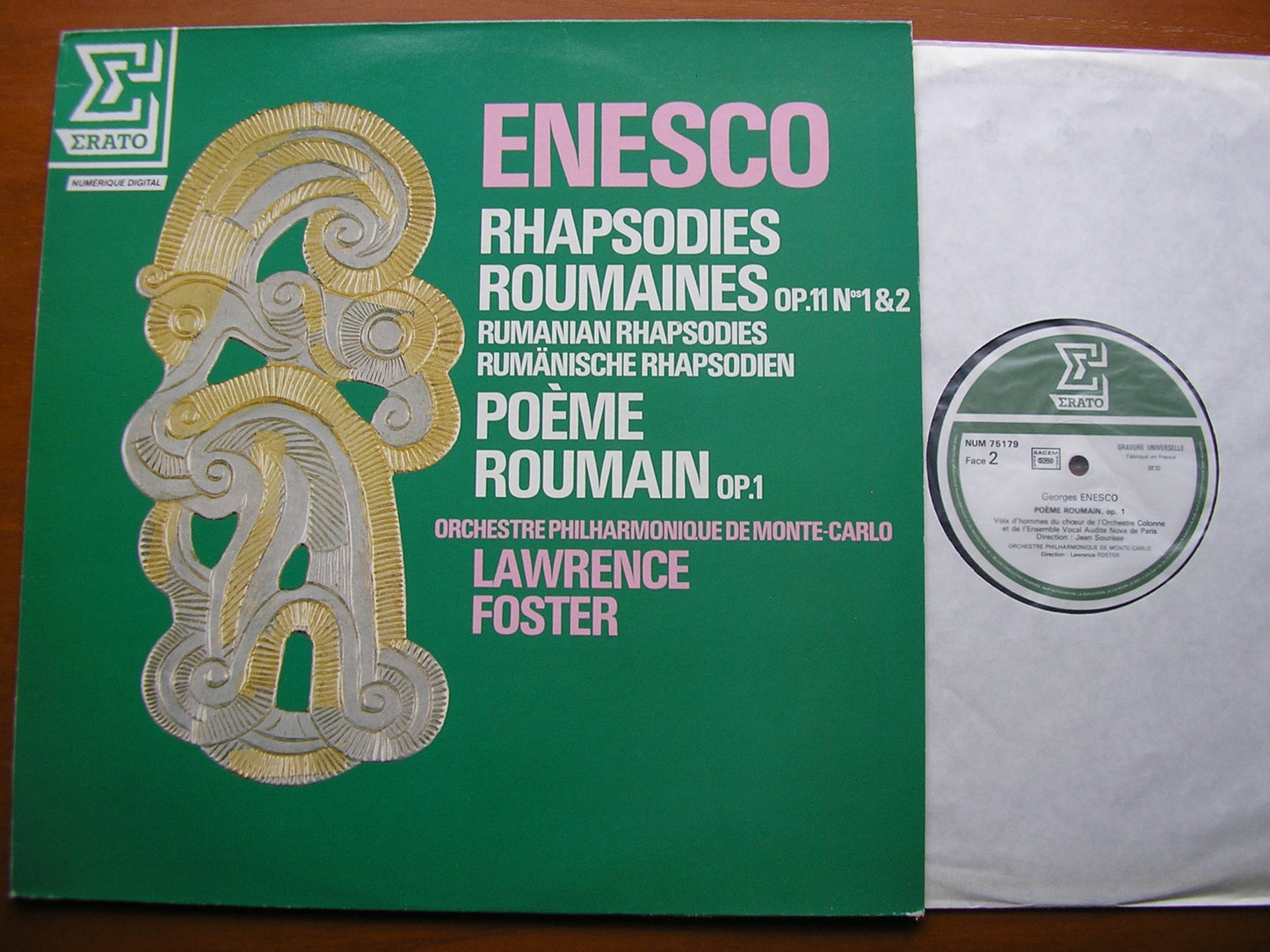 ENESCO: RUMANIAN RHAPSODIES Nos. 1 & 2 / RUMANIAN POEM    FOSTER / MONTE CARLO PHILHARMONIC    NUM 75179