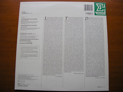 ENESCO: RUMANIAN RHAPSODIES Nos. 1 & 2 / RUMANIAN POEM    FOSTER / MONTE CARLO PHILHARMONIC    NUM 75179