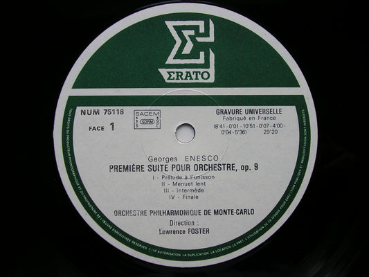 ENESCO: ORCHESTRAL SUITES Nos. 1 & 2    FOSTER / MONTE CARLO PHILHARMONIC   NUM 75118