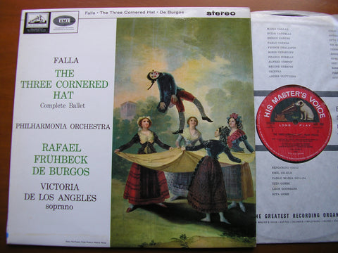 FALLA: THE THREE CORNERED HAT   VICTORIA DE LOS ANGELES / PHILHARMONIA / DE BURGOS    ASD 608