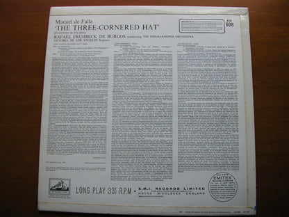 FALLA: THE THREE CORNERED HAT   VICTORIA DE LOS ANGELES / PHILHARMONIA / DE BURGOS    ASD 608