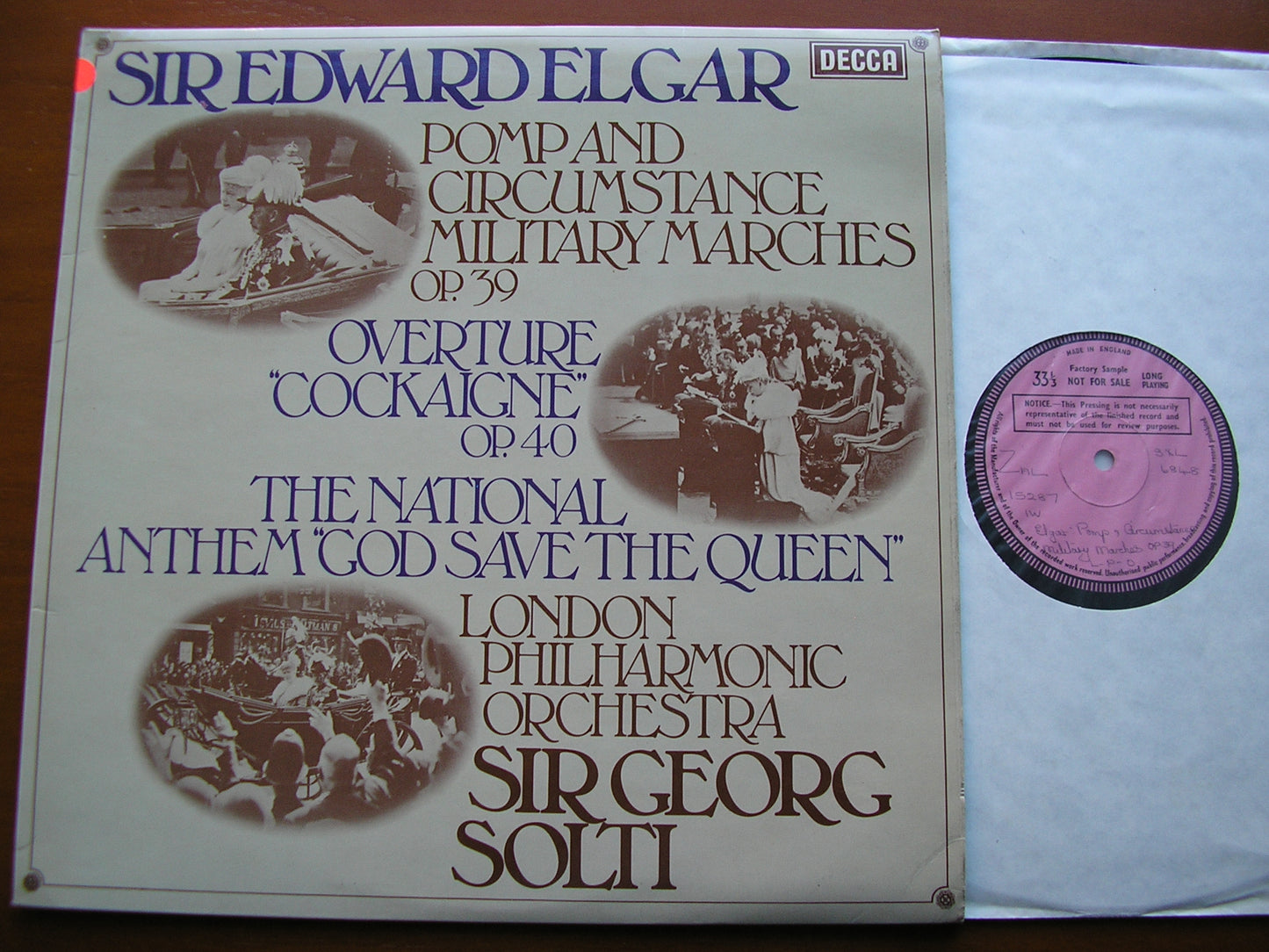 ELGAR: POMP & CIRCUMSTANCE MARCHES / COCKAIGNE OVERTURE   SOLTI / LONDON PHILHARMONIC   SXL 6848