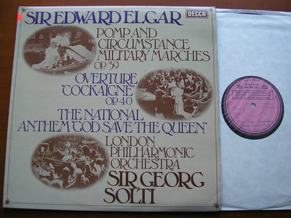 ELGAR: POMP & CIRCUMSTANCE MARCHES / COCKAIGNE OVERTURE   SOLTI / LONDON PHILHARMONIC   SXL 6848