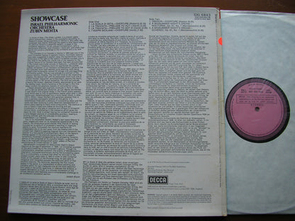 SHOWCASE; ORCHESTRAL MUSIC BY ROSSINI / VERDI / WEBER / MENDELSSOHN    MEHTA / ISRAEL PHILHARMONIC    SXL 6843