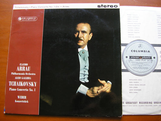 TCHAIKOVSKY: PIANO CONCERTO No. 1 / WEBER: KONZERTSTUCK     ARRAU / PHILHARMONIA / GALLIERA     SAX 2380