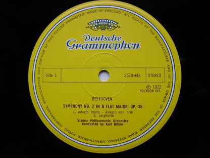 BEETHOVEN: SYMPHONY No. 2 / OVERTURE The Creatures of Prometheus    BOHM / VIENNA PHILHARMONIC   2530 448