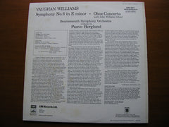 VAUGHAN WILLIAMS: SYMPHONY No. 6 / OBOE CONCERTO   WILLIAMS / BOURNEMOUTH SYMPHONY / BERGLUND   ASD 3127