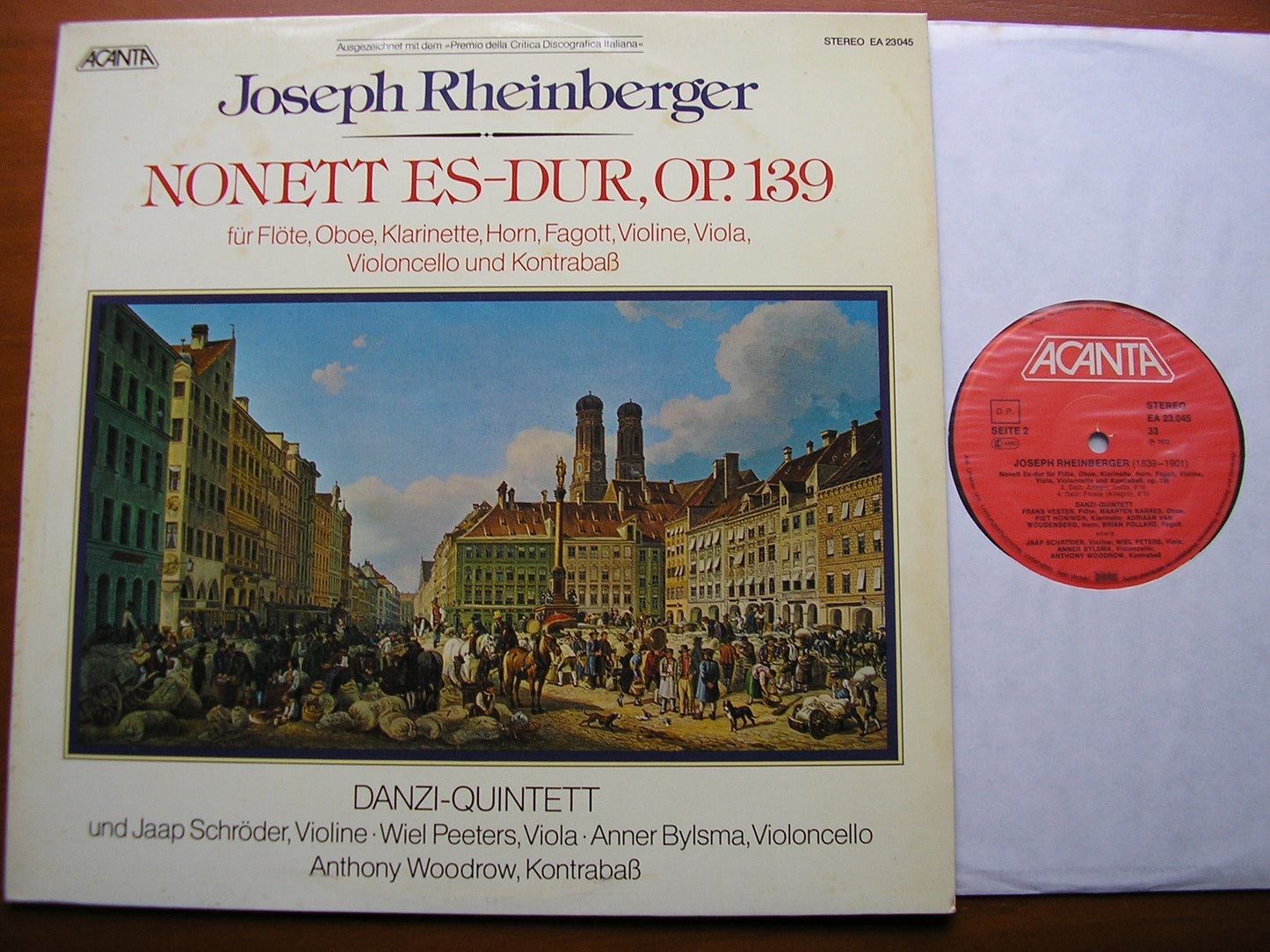 RHEINBERGER: NONET Op. 139   DANZI QUINTET / SCHRODER / BYLSMA / PEETERS / WOODROW   EA 23045