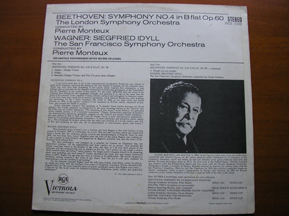 BEETHOVEN: SYMPHONY No. 4 / WAGNER: SIEGRFRIED IDYLL    MONTEUX / LONDON SYMPHONY   VICS 1102