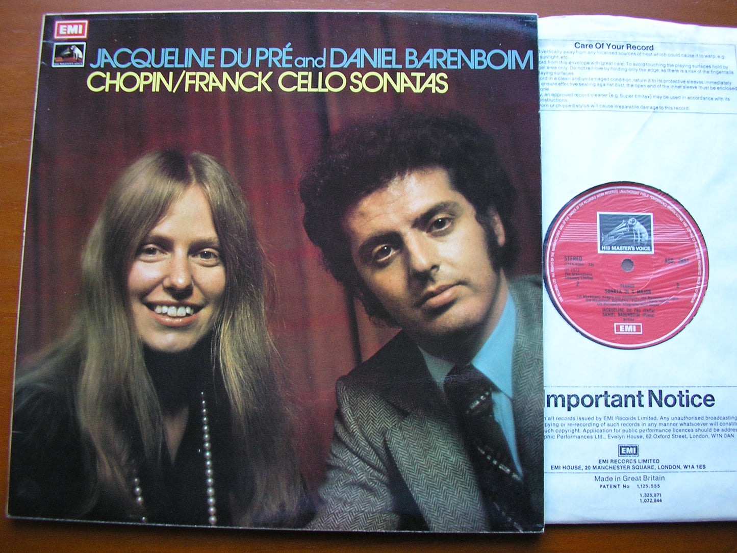 CHOPIN / FRANCK: CELLO SONATAS    DU PRE / BARENBOIM    ASD 2851