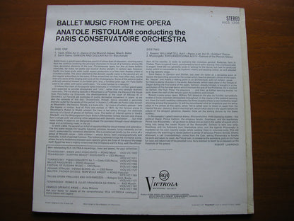 BALLET MUSIC FROM THE OPERA    FISTOULARI / PARIS CONSERVATOIRE     VICS 1206