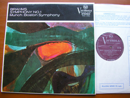 BRAHMS: SYMPHONY No. 1     MUNCH / BOSTON SYMPHONY    VICS 1062