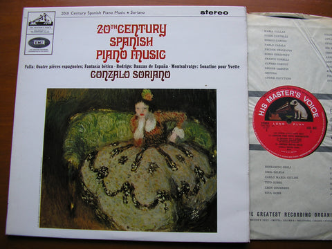 20th CENTURY SPANISH PIANO MUSIC: FALLA / RODRIGO / MONTSALVAGE    GONZALO SORIANO   ASD 642