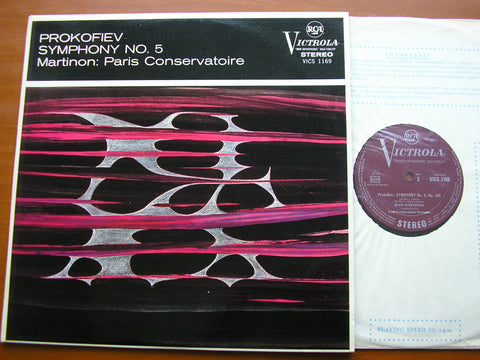 PROKOFIEV: SYMPHONY No. 5     MARTINON / PARIS CONSERVATOIRE    VICS 1169