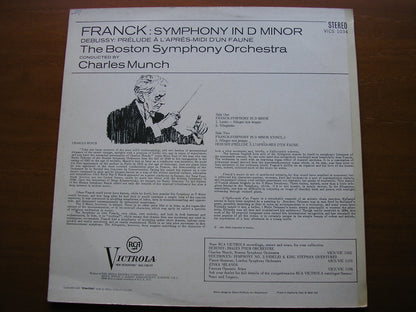 FRANCK: SYMPHONY in D / DEBUSSY: PRELUDE    MUNCH / BOSTON SYMPHONY   VICS 1034