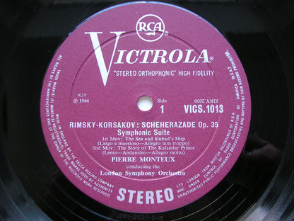 RIMSKY-KORSAKOV: SCHEHERAZADE    MONTEUX / LONDON SYMPHONY   VICS 1013