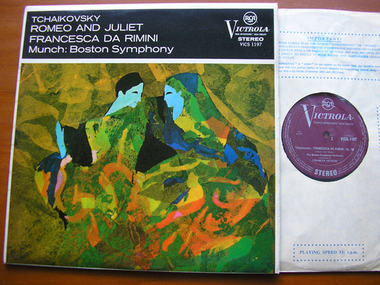 TCHAIKOVSKY: ROMEO & JULIET / FRANCESCA DA RIMINI     MUNCH / BOSTON SYMPHONY    VICS 1197