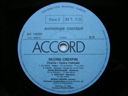 ARIAS FROM FRENCH OPERA: GOUNOD / MASSENET / HALEVY / REYER      REGINE CRESPIN    ACC 140 060
