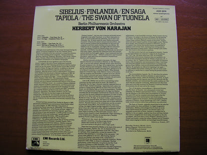 SIBELIUS: ORCHESTRAL WORKS     KARAJAN / BERLIN PHILHARMONIC    ASD 3374