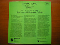 SIBELIUS: SPRING SONG   GROVES / ROYAL LIVERPOOL PHILHARMONIC   ASD 3287