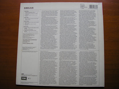 SIBELIUS: KULLERVO / THE ORIGIN OF FIRE / OUR NATIVE LAND     SOLOISTS / HELSINKI PHILHARMONIC ORCHESTRA / BERGLUND    27 03363
