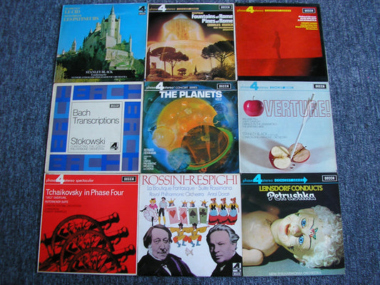 DECCA PFS PHASE 4 & EMI STUDIO 2 AUDIOPHILE COLLECTION  63 TITLES (65 LPs)