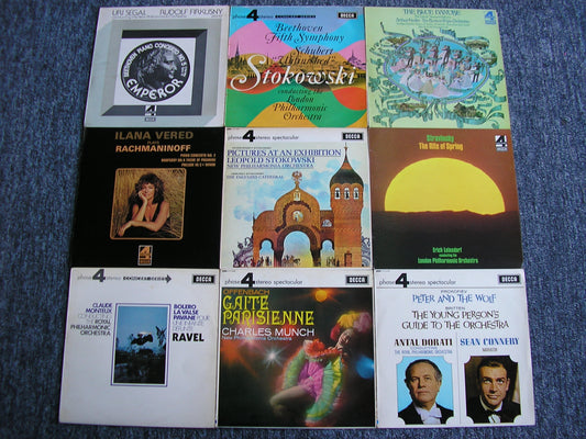 DECCA PFS PHASE 4 & EMI STUDIO 2 AUDIOPHILE COLLECTION  63 TITLES (65 LPs)