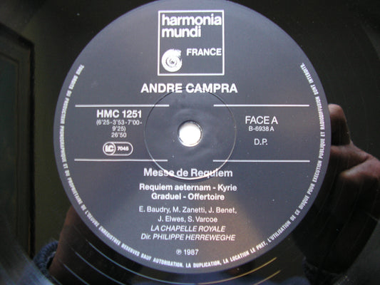 CAMPRA:  REQUIEM   SOLOISTS / LA CHAPELLE ROYALE / PHILLIPE HERREWEGHE    HMC 1251