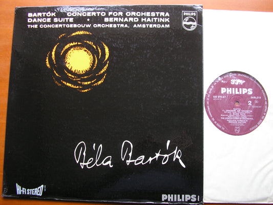 BARTOK: CONCERTO FOR ORCHESTRA / DANCE SUITE BERNARD HAITINK / COA SABL 213
