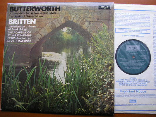 BRITTEN: VARIATIONS / BUTTERWORTH: A SHROPSHIRE LAD   NEVILLE MARRINER / ASMIF    ZRG 860
