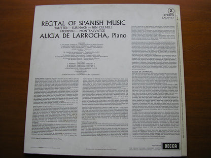 ALICIA DE LARROCHA PLAYS SPANISH PIANO MUSIC     SXL 6467