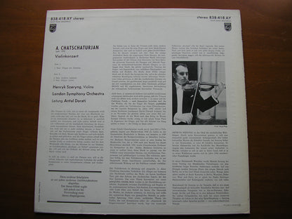KHACHATURIAN: VIOLIN CONCERTO     SZERYNG / LONDON SYMPHONY / DORATI    838 418