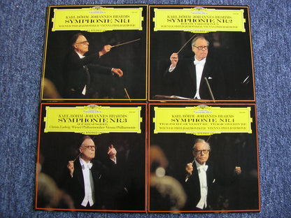 BRAHMS: THE FOUR SYMPHONIES / ALTO RHAPSODY / TRAGIC OVERTURE / HAYDN VARIATIONS    BOHM / VIENNA PHILHARMONIC ORCHESTRA   4 LP
