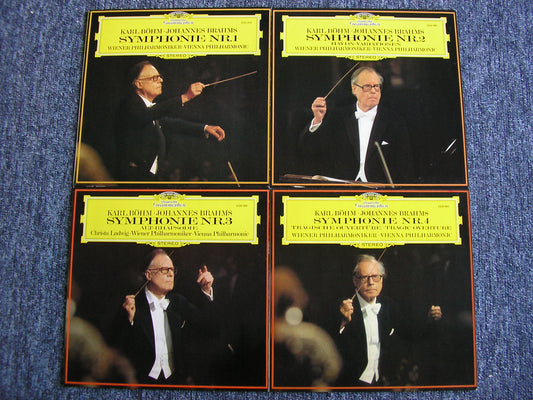 BRAHMS: THE FOUR SYMPHONIES / ALTO RHAPSODY / TRAGIC OVERTURE / HAYDN VARIATIONS    BOHM / VIENNA PHILHARMONIC ORCHESTRA   4 LP