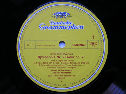 BRAHMS: THE FOUR SYMPHONIES / ALTO RHAPSODY / TRAGIC OVERTURE / HAYDN VARIATIONS    BOHM / VIENNA PHILHARMONIC ORCHESTRA   4 LP