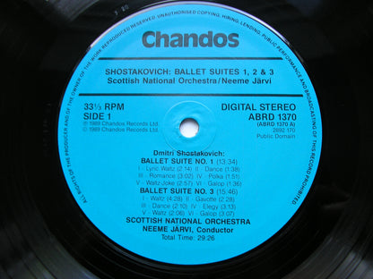 SHOSTAKOVICH: BALLET SUITES Nos. 1 / 2 / 3    JARVI / SCOTTISH NATIONAL ORCHESTRA    ABRD 1370