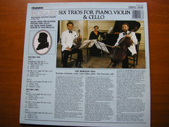 MOZART: SIX TRIOS FOR PIANO, VIOLIN & CELLO    THE BORODIN TRIO    2 LP    DBRD 2008