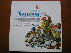 HANDEL: SAMSON    TEAR / BAKER / WATTS / LUXON / SHIRLEY-QUIRK / ENGLISH CHAMBER ORCHESTRA / RAYMOND LEPPARD    STU 71240