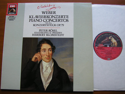 WEBER: PIANO CONCERTOS Nos. 1 & 2 / KONZERTSTUCK    ROSEL / DRESDEN STATE ORCHESTRA / BLOMSTEDT    27 0358