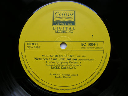 MUSSORGSKY: NIGHT ON THE BARE MOUNTAIN Original Version / PICTURES AT AN EXHIBITION    KASPSZYK / LONDON SYMPHONY    EC 1004