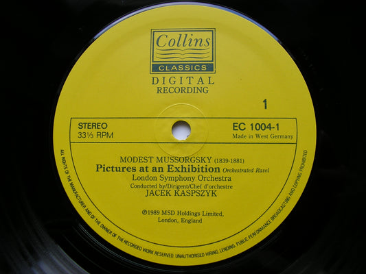 MUSSORGSKY: NIGHT ON THE BARE MOUNTAIN Original Version / PICTURES AT AN EXHIBITION    KASPSZYK / LONDON SYMPHONY    EC 1004