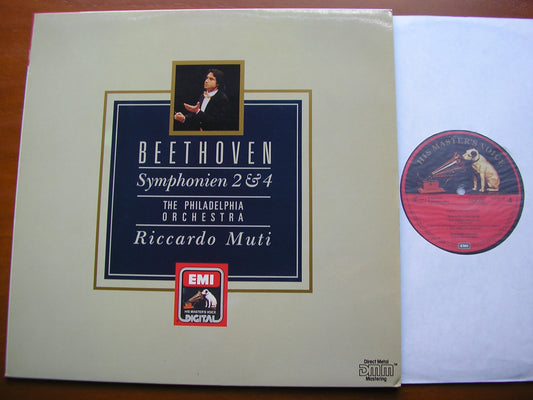 BEETHOVEN: SYMPHONIES Nos. 2 & 4   MUTI / PHILADELPHIA ORCHESTRA    7 49489