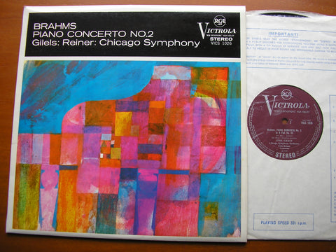 BRAHMS: PIANO CONCERTO No. 2    GILELS / CHICAGO SYMPHONY / REINER    VICS 1026