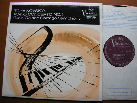 TCHAIKOVSKY: PIANO CONCERTO No. 1    GILELS / CHICAGO SYMPHONY / REINER    VICS 1039