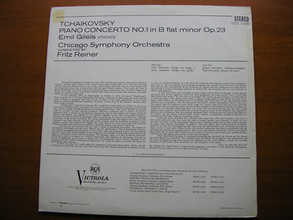 TCHAIKOVSKY: PIANO CONCERTO No. 1    GILELS / CHICAGO SYMPHONY / REINER    VICS 1039