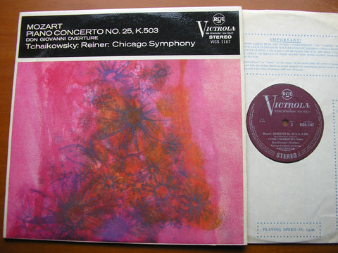 MOZART: PIANO CONCERTO No. 25 / OVERTURE Don Giovanni    TCHAIKOWSKY / CHICAGO SYMPHONY / REINER    VICS 1167