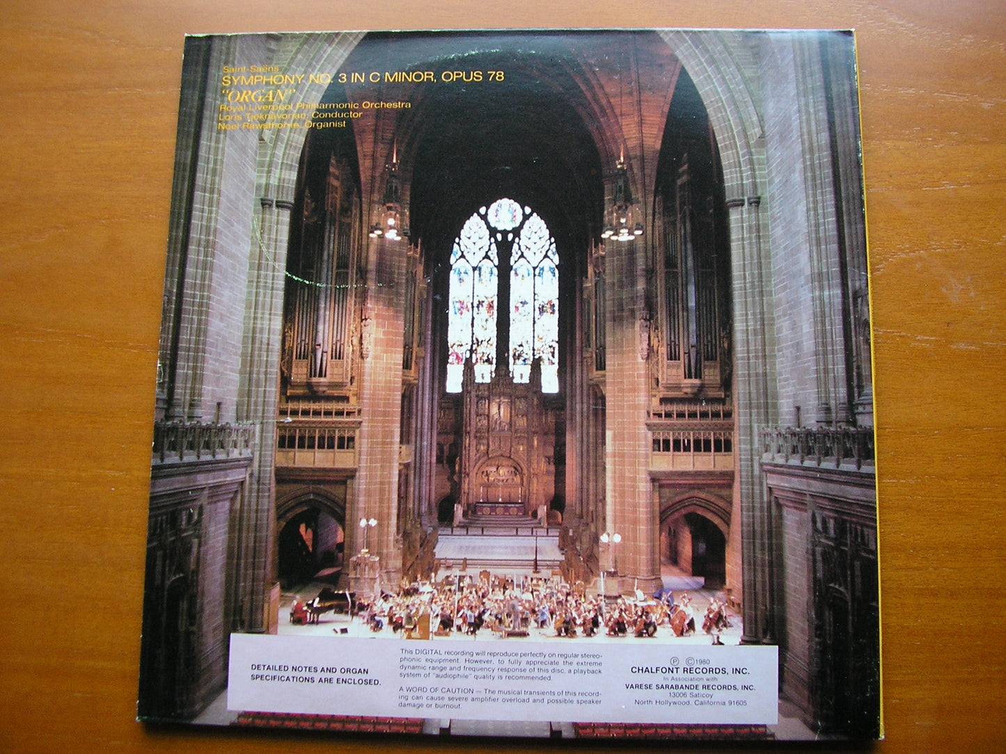 SAINT - SAENS: SYMPHONY No. 3    TJEKNAVORIAN / ROYAL LIVERPOOL PHILHARMONIC   SDG 312
