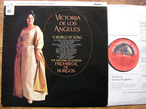 A WORLD OF SONG VICTORIA DE LOS ANGELES / SINFONIA OF LONDON / DE BURGOS ASD 651