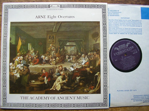 ARNE: EIGHT OVERTURES CHRISTOPHER HOGWOOD / ACADEMY OF ANCIENT MUSIC DSLO 503